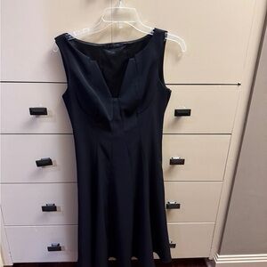 Elie Tahari Black Midi Dress